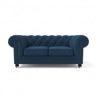Chesterfield Lux ​​sofa two-seater blue