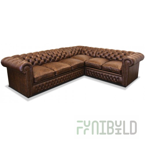 Three-seater section Chester Lux with R/L armrest (Chesterfield Lux)