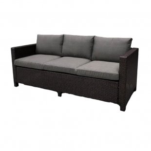 Blackrock Wicker Sofa, Brown