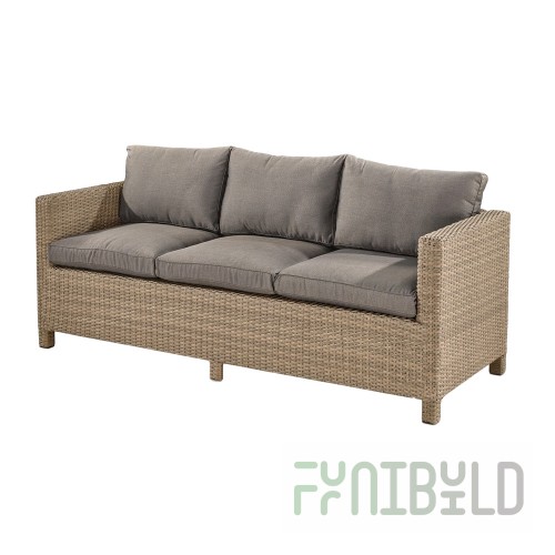 Miltown Wicker Sofa, Light Brown
