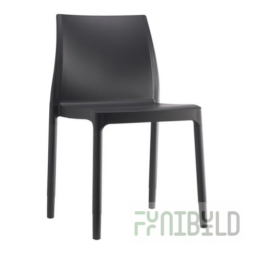 Plastic chair Chloe Trend Chair Mon Amour, anthracite
