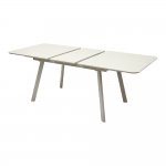 Table Aruba 140 cappuccino glossy glass