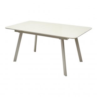 Table Aruba 140 cappuccino glossy glass
