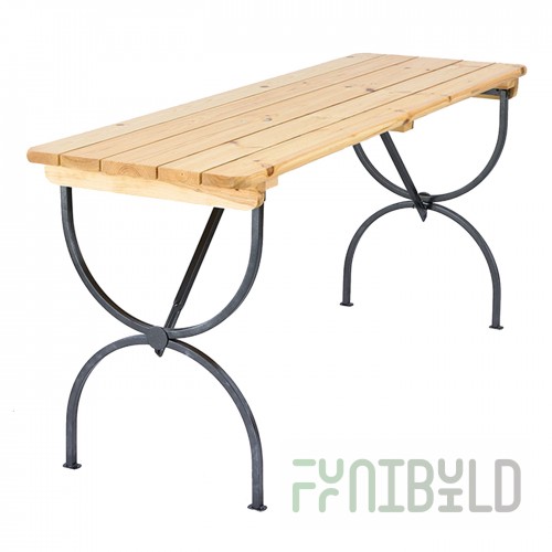 Folding table Linz natural wood