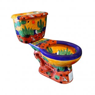 Toilet Talavera SouthWest Mexican