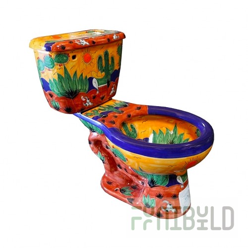 Toilet Talavera SouthWest Mexican