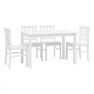 Dining set INGRID white