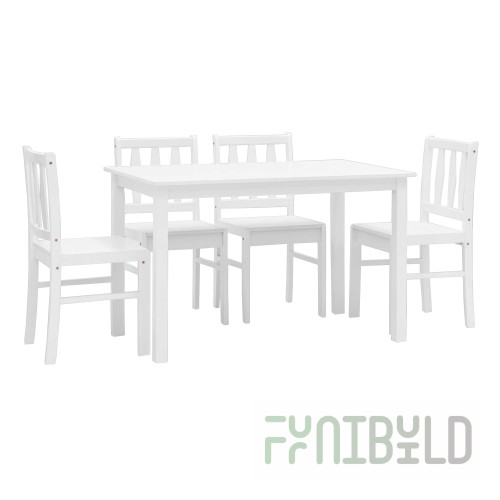 Dining set INGRID white
