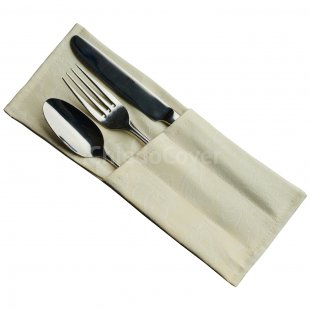 3-piece cover Richard, ivory flower