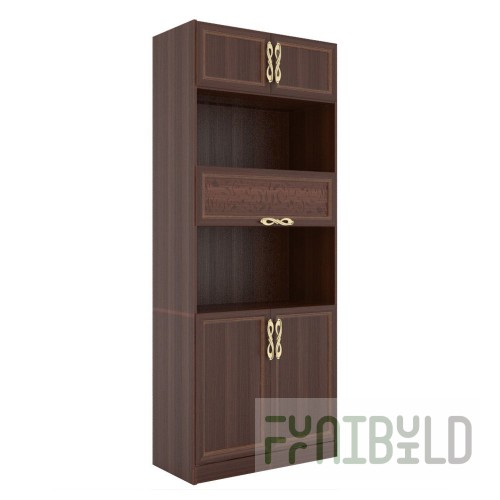 Combined rack Alexandria, walnut