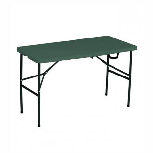 Folding table Victoria 120 green, suitcase