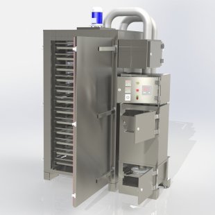 Horizontal smoking unit Izhitsa-1700