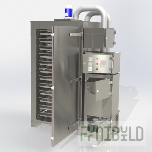 Horizontal smoking unit Izhitsa-1700