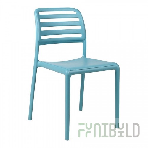 Plastic chair Costa Bistrot, blue