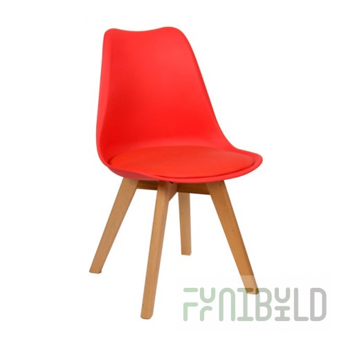 Eames W chair red