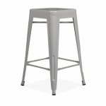 Tolix bar stool silver matte