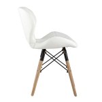Chair Bon eco-leather, white