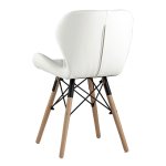 Chair Bon eco-leather, white