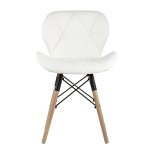 Chair Bon eco-leather, white