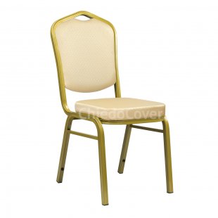 Chair Hit 25mm - gold, cross beige