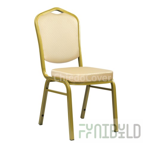 Chair Hit 25mm - gold, cross beige