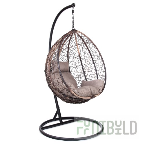 Rosson hanging chair made of artificial rattan
