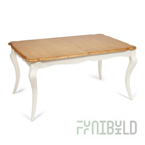 Bordeaux table, brown/white