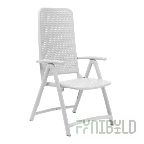 Plastic folding chair Darsena, white