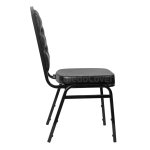 Patrick chair 20mm with carriage coupler, black, black leatherette