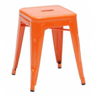 Tolix stool, orange