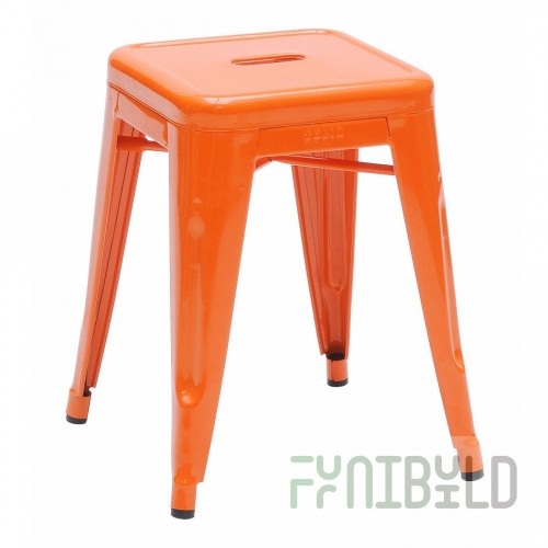 Tolix stool, orange