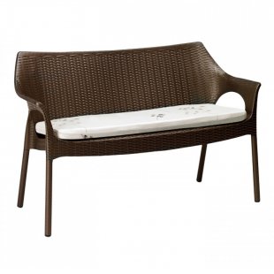 Plastic wicker sofa Olimpo Sofa