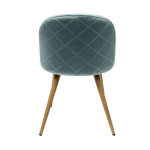 Chair Lyon, velveteen with diamonds, mint