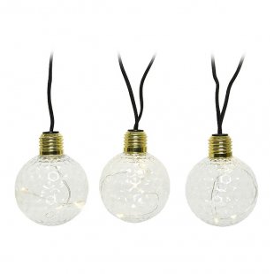 Retro garland Sirius 10 lamps with warm white light