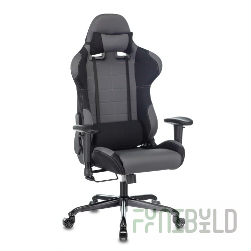 Gaming chair 771N/GREY-BL two pillows, eco-leather