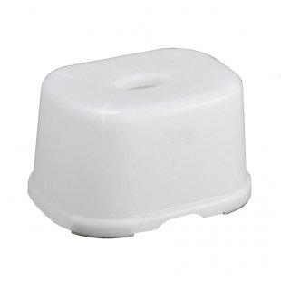 Children's plastic chair, white, small