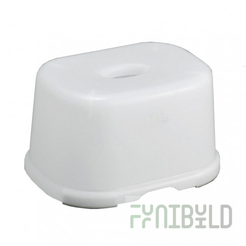 Children's plastic chair, white, small