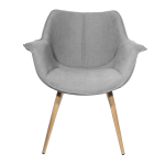 Julian chair, grey with armrests