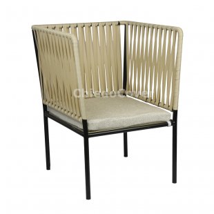 Beige chair cushion