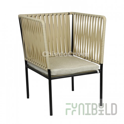 Beige chair cushion