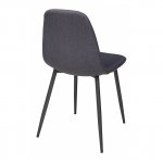 Cassiopea chair, graphite velour, black legs Cassiopea chair, graphite velour, black legs