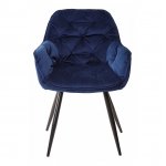 Chair Malta, Navy velour Chair Malta, Navy velour