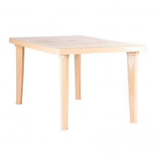 Plastic table, beige