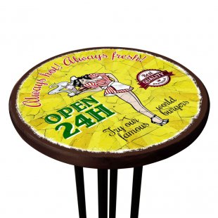 Table with print 24/7