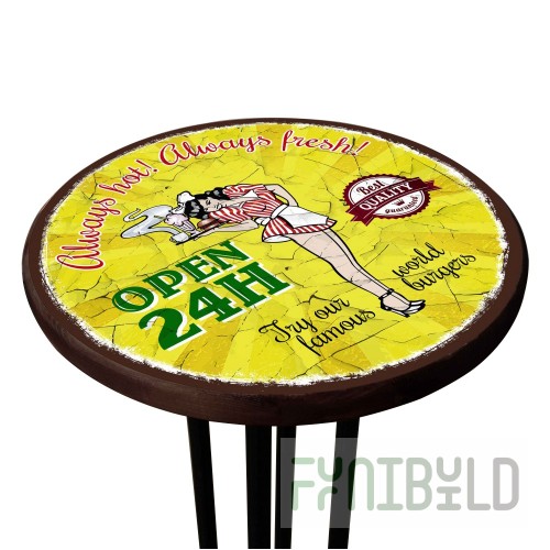 Table with print 24/7