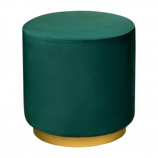 Pouf Onyx velvet emerald
