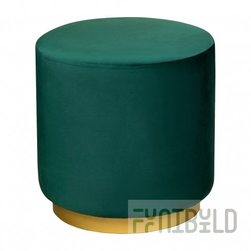 Pouf Onyx velvet emerald