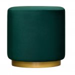 Pouf Onyx velvet emerald