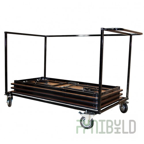 Trolley for rectangular tables
