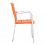 Plastic chair Bella, orange